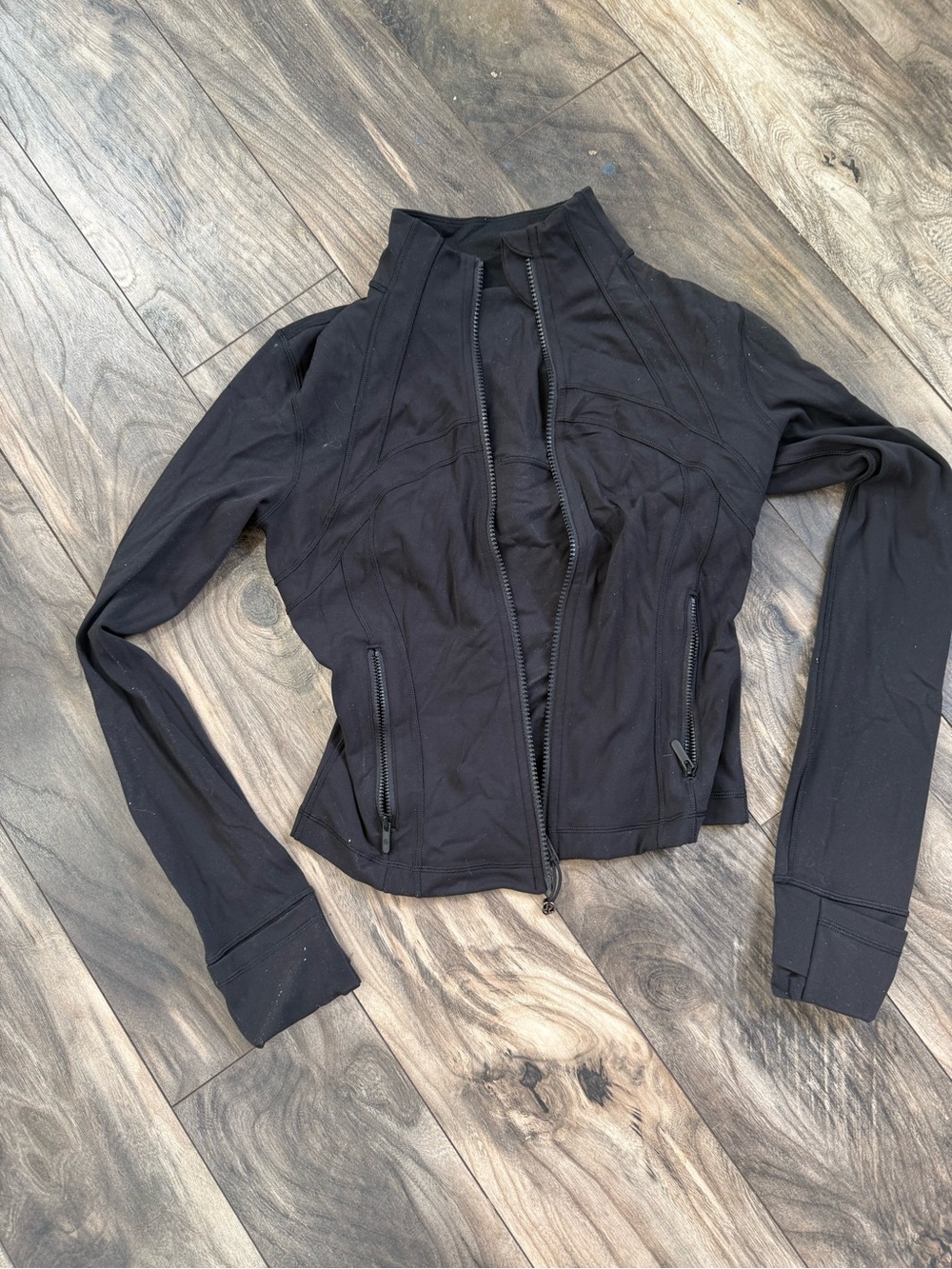 Lululemon Define Cropped Jacket Black Women's Zip-Front Jacket size 4